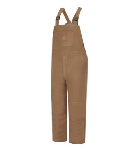 Bulwark BLN4BD Men's Heavyweight Excel FR ComforTouch? Deluxe Insulated Brown Duck Bib Overall
