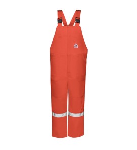 Bulwark BLCSOR Men's Midweight Excel FR? ComforTouch? Deluxe Insulated Bib Overall with Reflective Trim