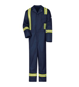 Bulwark CECTNV Men's Midweight Excel FR Classic Coverall with Reflective Trim