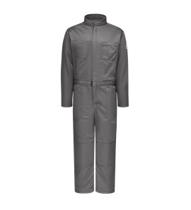 Bulwark CLC8GY Men's Lightweight Excel FR? ComforTouch? Premium Insulated Coverall with Leg Tabs