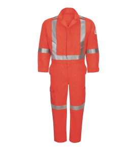 Bulwark QC12OR iQ Series? Endurance Collection Men's FR Premium Coverall with Reflective Trim