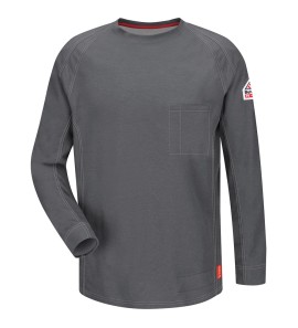 Bulwark QT32CH iQ Series? Comfort Knit Men's FR Long Sleeve T-Shirt