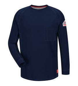 Bulwark QT32DB iQ Series? Comfort Knit Men's FR Long Sleeve T-Shirt