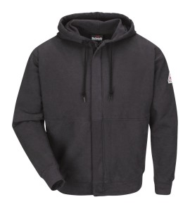 Bulwark SEH4CH Men's Fleece FR Zip-Front Hooded Sweatshirt
