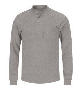 Bulwark SML2GY Men's Lightweight FR Henley