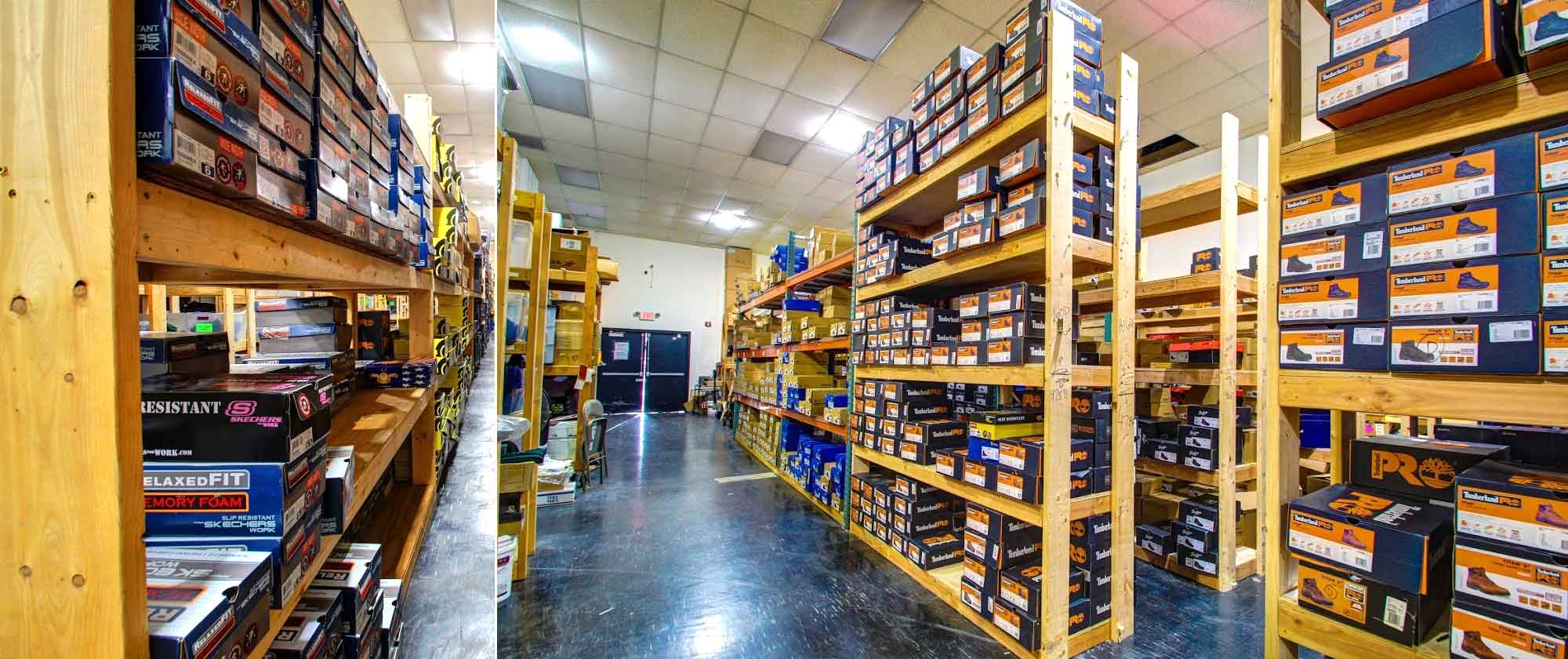 Warehouse - Large collection of quality name brand footwear and uniforms.
